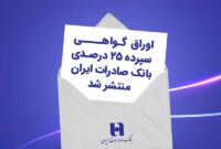 اوراق گواهی سپرده ۲۵ درصدی بانک صادرات ایران منتشر شد